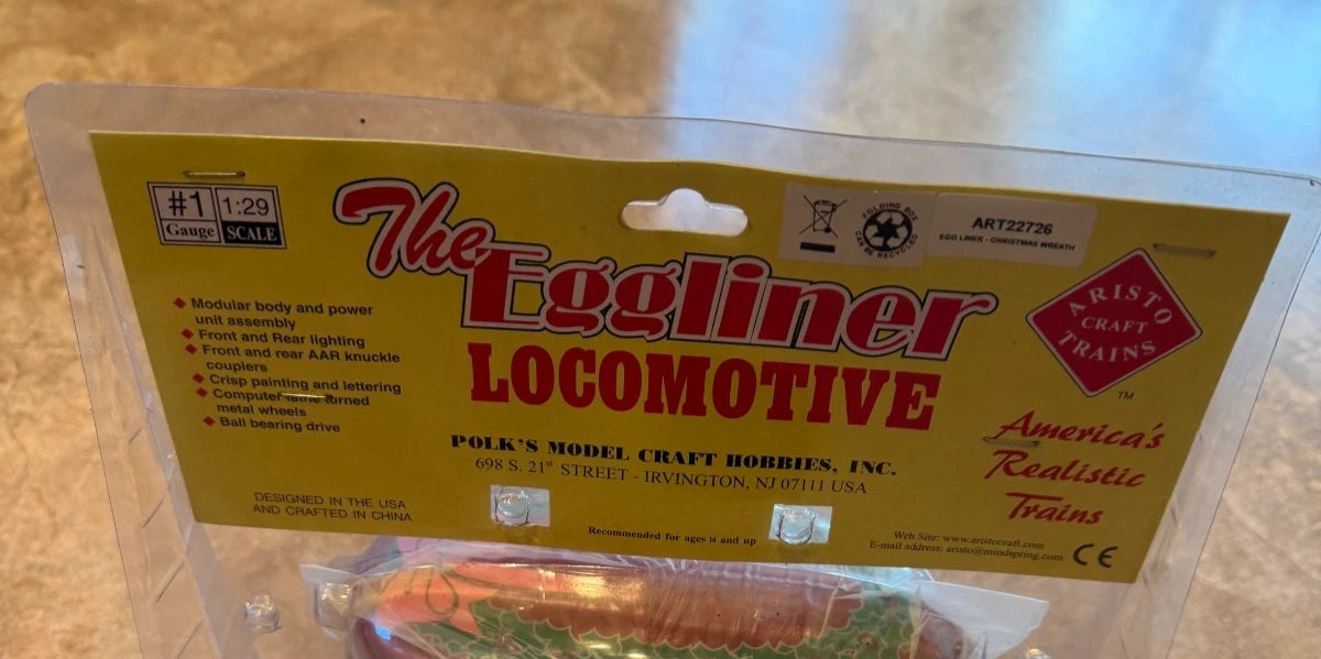 Aristo Craft Trains | G Scale | The Eggliner Christmas Locomotive - BNIB Sealed