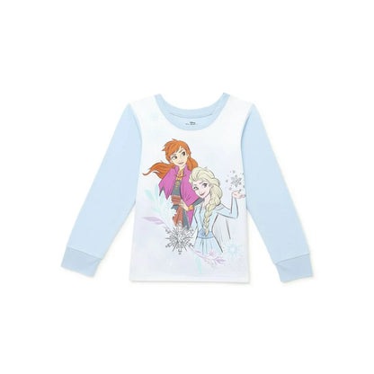 Frozen Girls 3 Piece Pajama and Robe Set - Elsa and Anna, XS-L