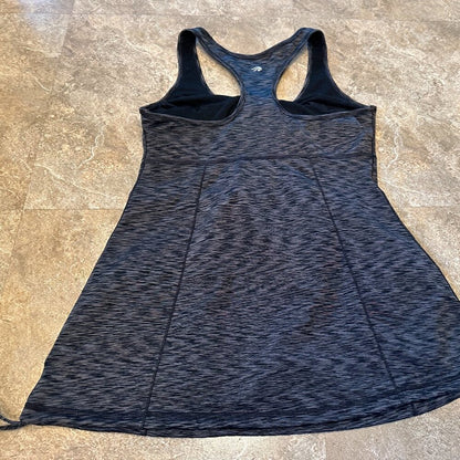 Ideology Black & Grey Racerback Long Tank Top Drawstring Bottom Size Small