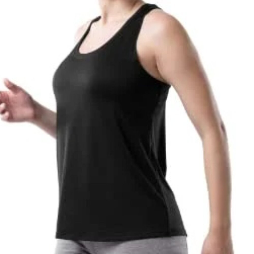 Athletic Works Women's Table Tank Top, Black, 1X, NWT