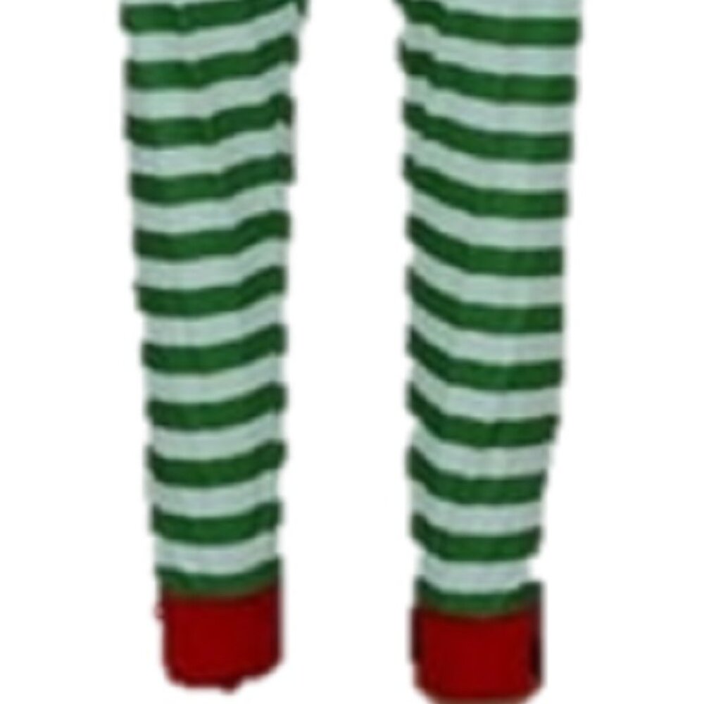 Grinch Women's Elf Striped 2 pc Pajama Set - Size 2XL