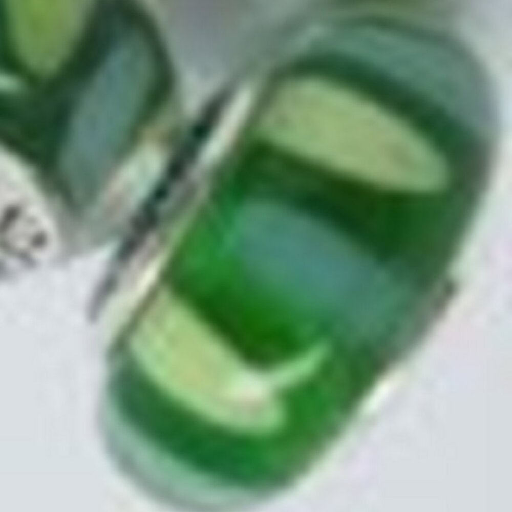 Blue & Green Murano Glass Bead - Fits most Pandora or Troll Style Bracelets