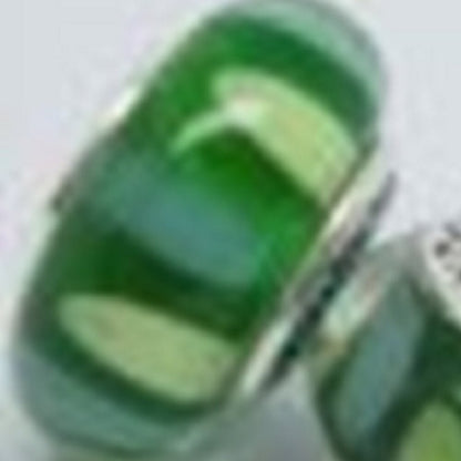 Blue & Green Murano Glass Bead - Fits most Pandora or Troll Style Bracelets