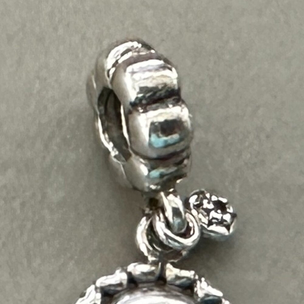 Authentic Pandora Sterling Silver Sweet Sister Dangle Charm - Like New - EUC