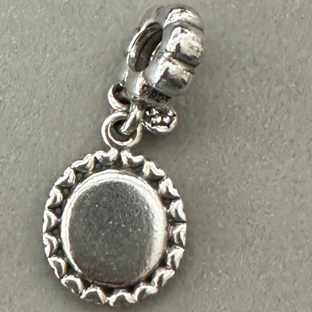 Authentic Pandora Sterling Silver Sweet Sister Dangle Charm - Like New - EUC