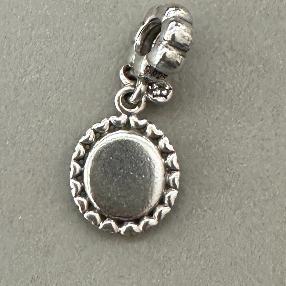 Authentic Pandora Sterling Silver Sweet Sister Dangle Charm - Like New - EUC