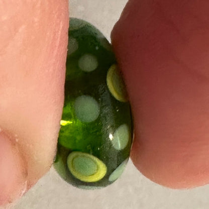 AUTHENTIC PANDORA GREEN BUBBLES CHARM BRAND 925 Ale Sterling Silver - EUC
