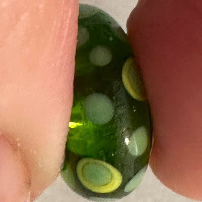 AUTHENTIC PANDORA GREEN BUBBLES CHARM BRAND 925 Ale Sterling Silver - EUC