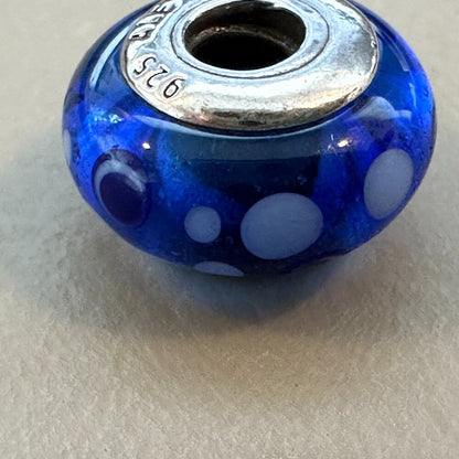 AUTHENTIC PANDORA BLUE BUBBLES CHARM BRAND 925 Ale Sterling Silver - EUC
