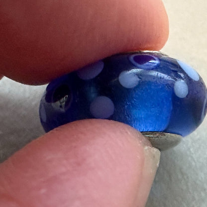 AUTHENTIC PANDORA BLUE BUBBLES CHARM BRAND 925 Ale Sterling Silver - EUC