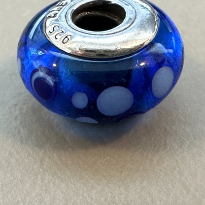 AUTHENTIC PANDORA BLUE BUBBLES CHARM BRAND 925 Ale Sterling Silver - EUC