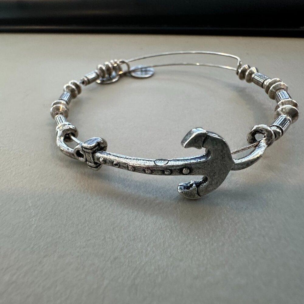 Alex and Ani Anchors away Bangle Bracelet - EUC