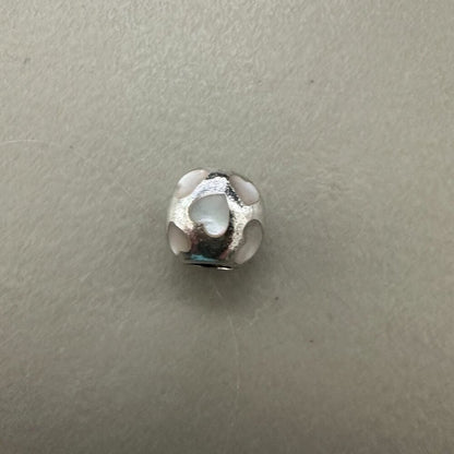 Authentic Pandora Love Me, Mother of Pearl Charm - EUC Retired 925 ALE