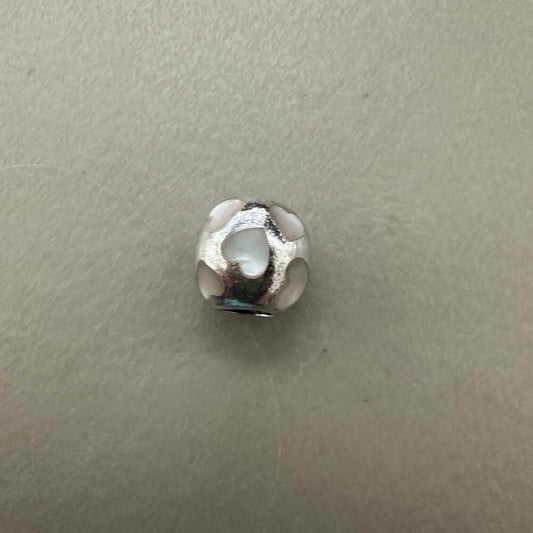 Authentic Pandora Love Me, Mother of Pearl Charm - EUC Retired 925 ALE