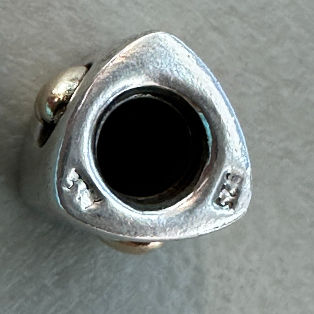 Authentic Pandora Heart of Gold Charm - Retired 14k & Sterling Silver