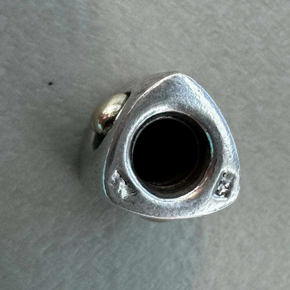 Authentic Pandora Heart of Gold Charm - Retired 14k & Sterling Silver