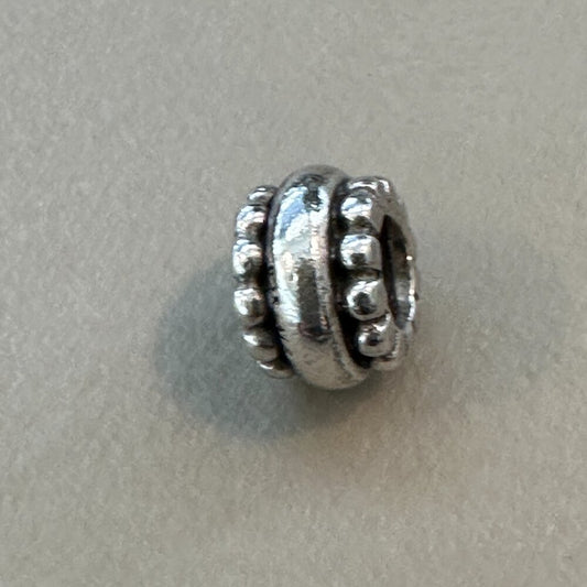 Authentic PANDORA Dots & Lines Charm SPACER RETIRED 925 ALE Bead - EUC