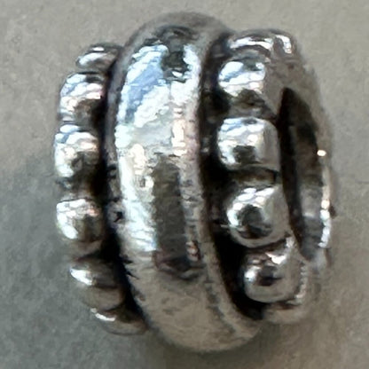 PANDORA Dots & Lines Charm SPACER RETIRED 925 ALE Bead - EUC