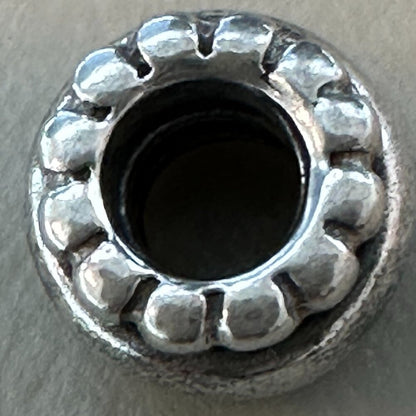 PANDORA Dots & Lines Charm SPACER RETIRED 925 ALE Bead - EUC