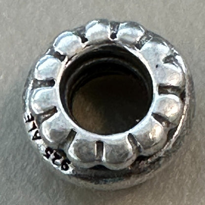 PANDORA Dots & Lines Charm SPACER RETIRED 925 ALE Bead - EUC