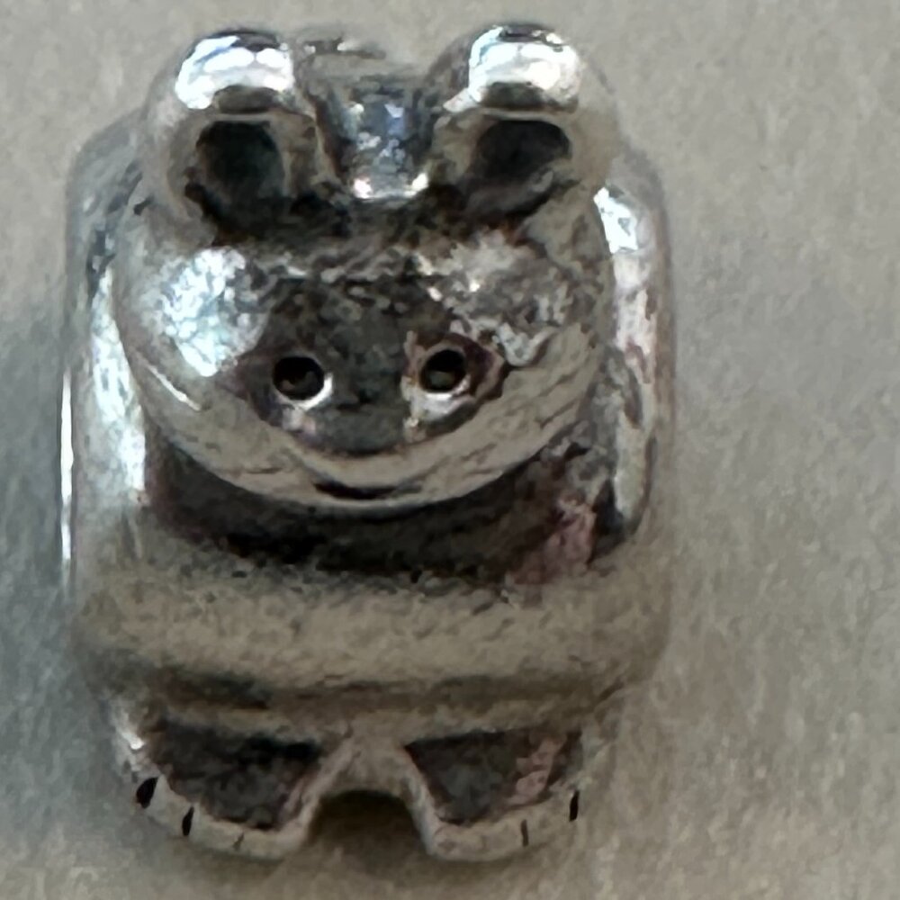 Authentic Pandora Kitty Cat Charm - Sterling 925 Bead Retired - EUC