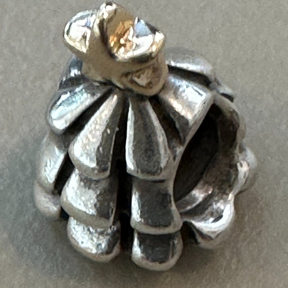 Authentic Pandora ALE 925 Sterling & 14k Gold Christmas Tree Charm Star - EUC