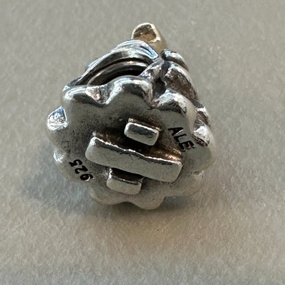 Authentic Pandora ALE 925 Sterling & 14k Gold Christmas Tree Charm Star - EUC