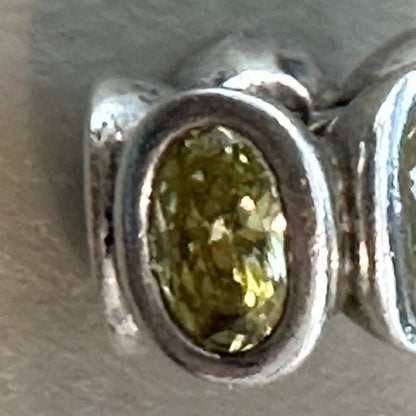 Authentic Pandora Charm - Silver & Green Oval Lights Charm S925 ALE - EUC