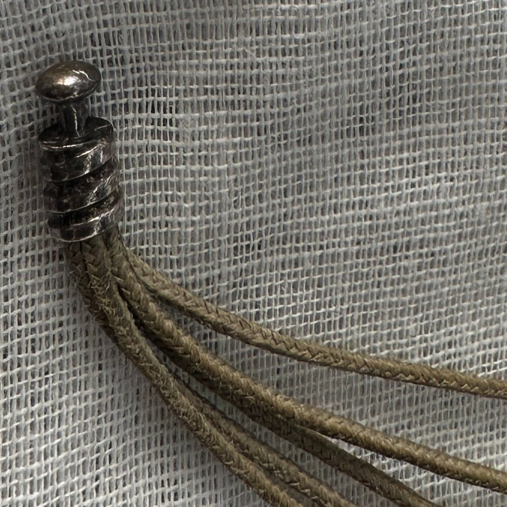 Authentic PANDORA Multi Strand Cord Bracelet - Approx. 7.25" (side to side)