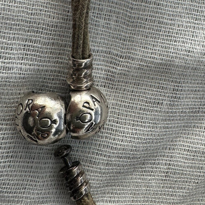 Authentic PANDORA Multi Strand Cord Bracelet - Approx. 7.25" (side to side)
