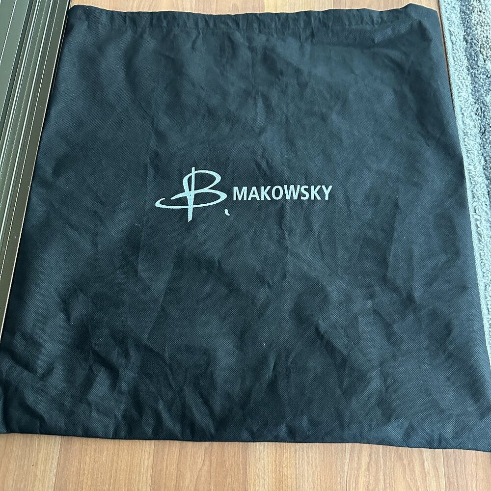 B. Makosky Handbag Storage Cover Dust Bag Black Logo Approx Size 20.5 x 21.5