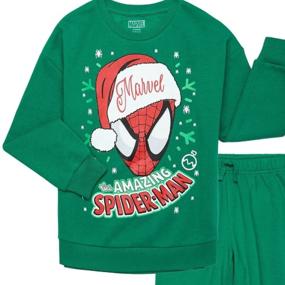 Marvel Amazing Spider-Man Spiderman Boys Sweatshirt & Joggers, Sizes X-Small