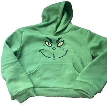 The Grinch Unisex Woobie Pullover Sweatshirt with Kangaroo Pocket - NEW - Small