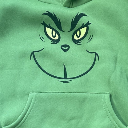The Grinch Unisex Woobie Pullover Sweatshirt with Kangaroo Pocket - NEW - Small
