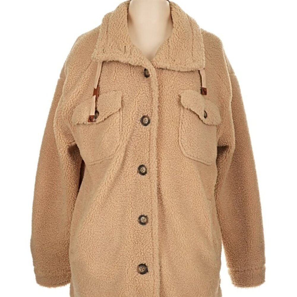 UGG Koolaburra Tan Sherpa Teddy Jacket - Size Small - Excellent condition!