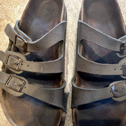 Birkenstock Women's Florida 3 Strap Sandals - Size 8 - USED - Tannish