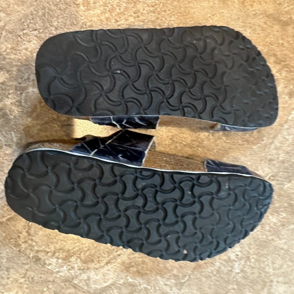 Birkenstock Birki's Women Salina Blue & White Sandals  - Size 8 or 38 - USED.