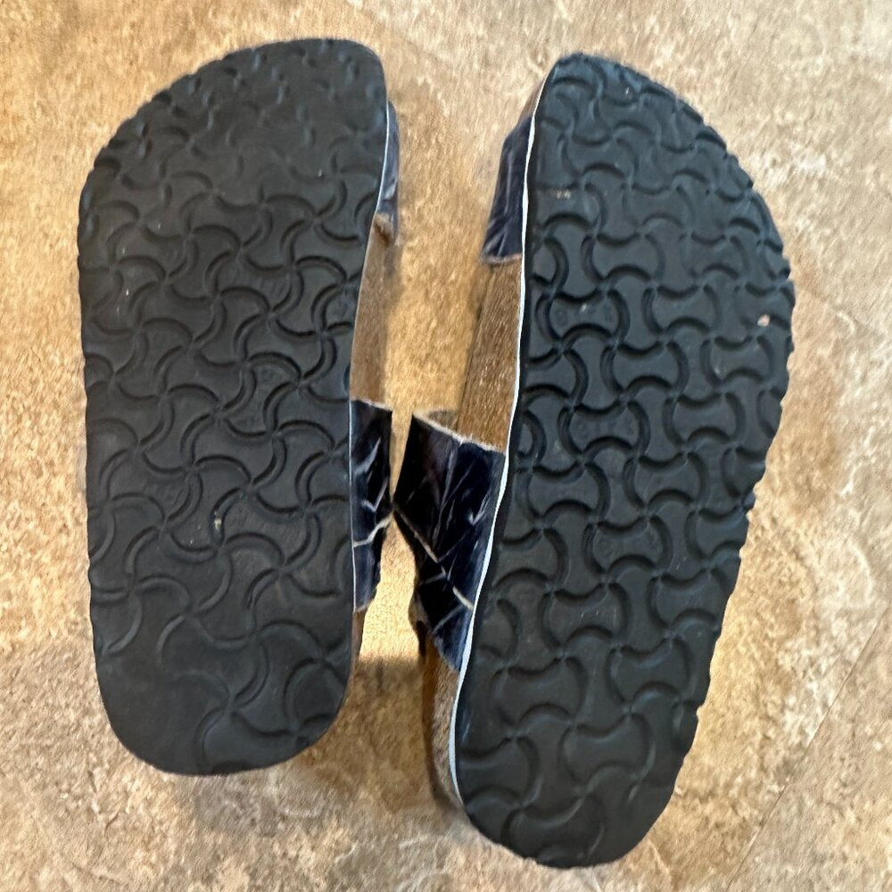 Birkenstock Birki's Women Salina Blue & White Sandals  - Size 8 or 38 - USED.