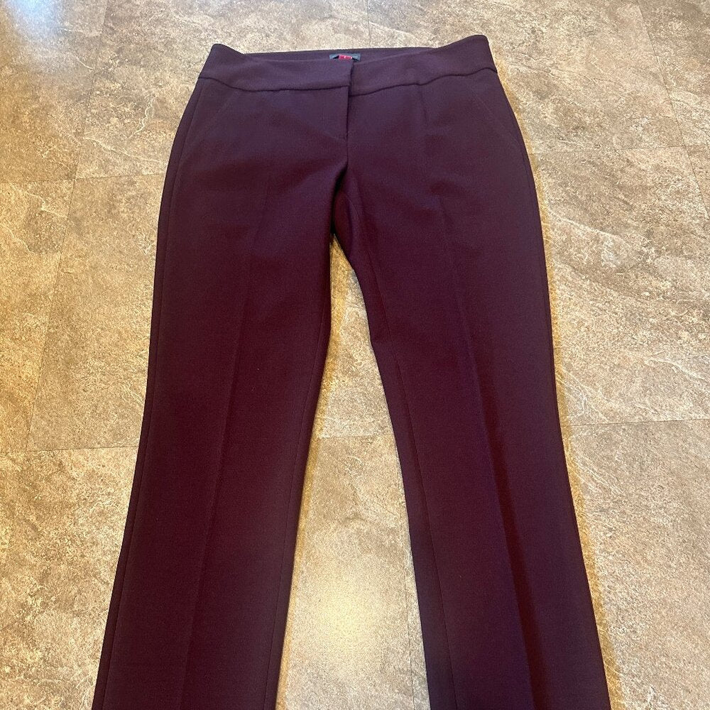 Vince Camuto Women's Burgundy Dress Pants Trousers - Size 4