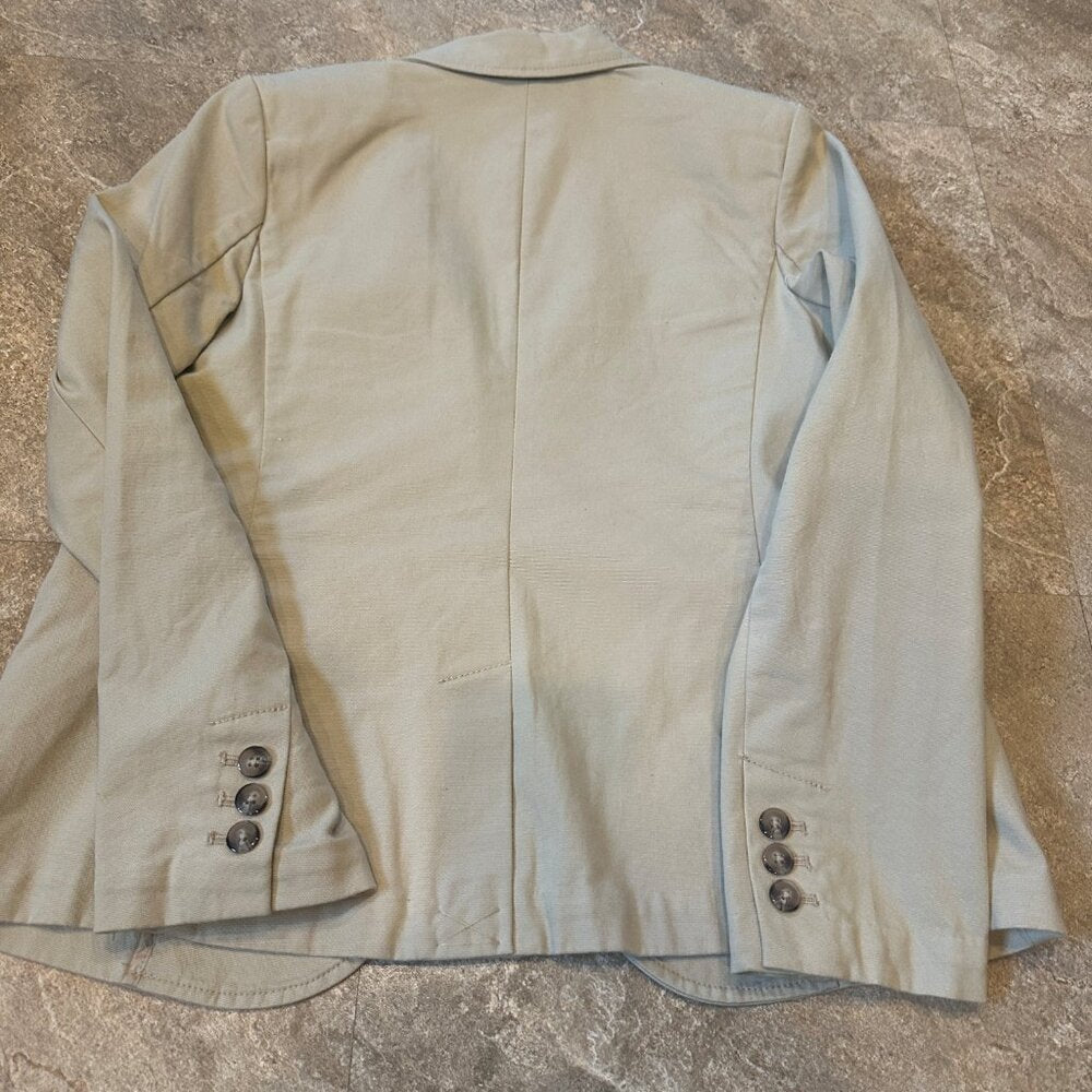 Tommy Hilfiger Womens Tan Fitted Blazer Jacket Size 4