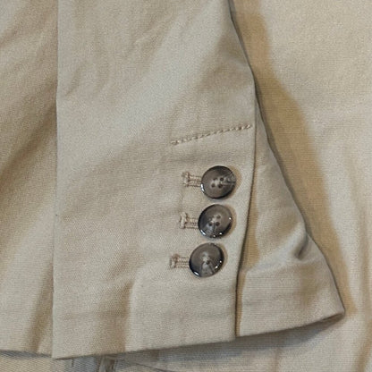 Tommy Hilfiger Womens Tan Fitted Blazer Jacket Size 4