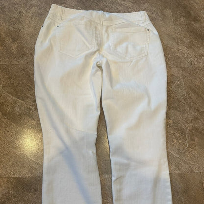 INC Denim Jeans White Capri Skinny Leg Regular Fit - Size 4