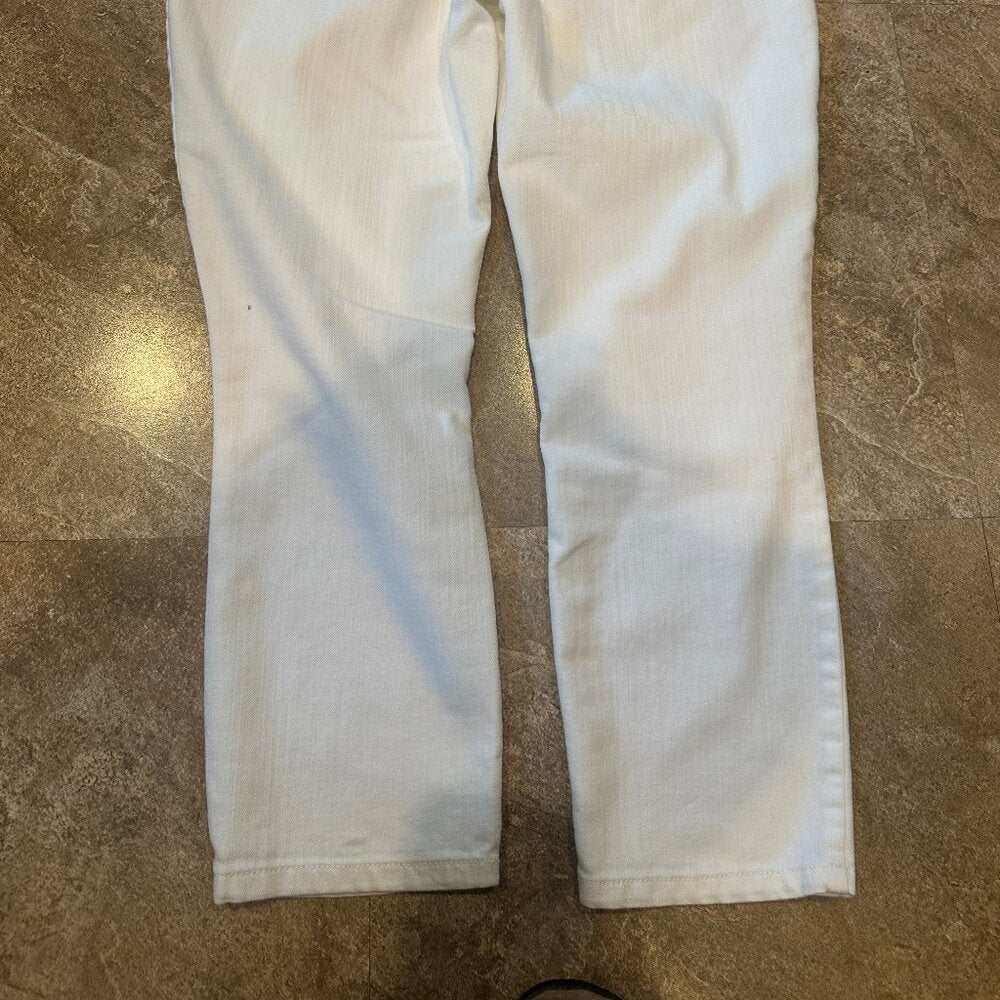 INC Denim Jeans White Capri Skinny Leg Regular Fit - Size 4
