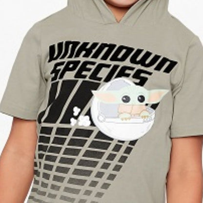Star Wars Hooded Top - Unknown Species Baby Yoda with 3D Ears - Size 4 & 5  -NWT