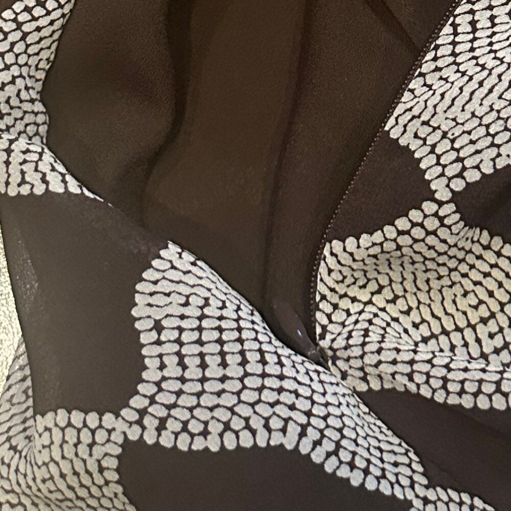 INC International Concept Sheer Overlay Baby Doll Side Zipper Shirt - Size 2