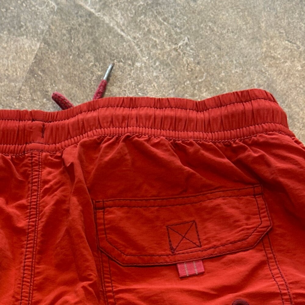 Tommy Bahama Relax Cargo Swim Trunks Board Shorts Red NWT - Med
