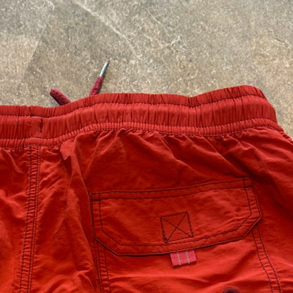 Tommy Bahama Relax Cargo Swim Trunks Board Shorts Red NWT - Med