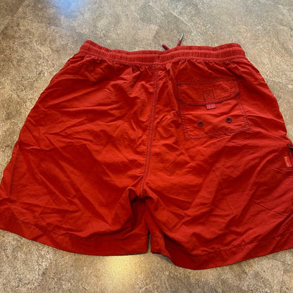 Tommy Bahama Relax Cargo Swim Trunks Board Shorts Red NWT - Med