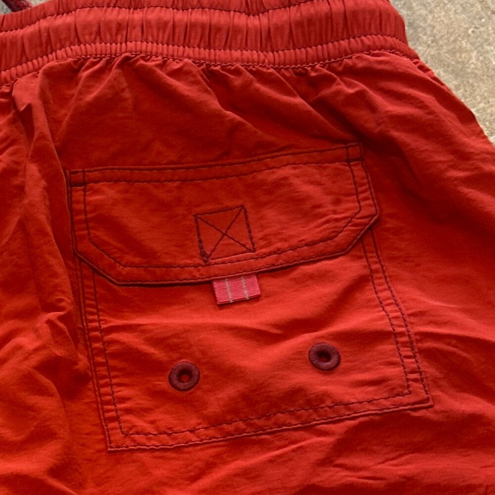 Tommy Bahama Relax Cargo Swim Trunks Board Shorts Red NWT - Med