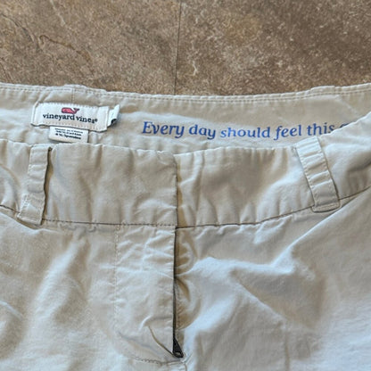 Vineyard Vines Womens Khaki Shorts Tan - Everyday should feel this good- Size 2